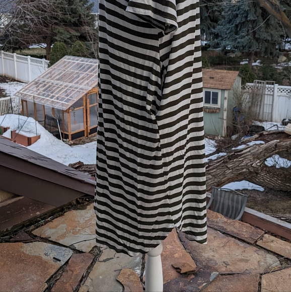 Red Lolly Green/White Striped Maxi Dress S please read measurements. - Picture 12 of 13